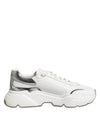 Dolce & Gabbana White Daymaster Leather Low Top Sneakers Shoes