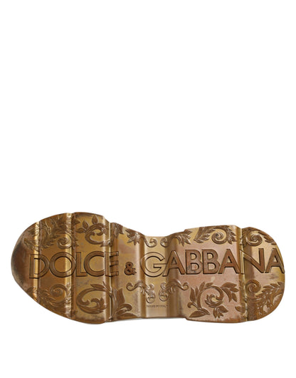 Dolce & Gabbana White Daymaster Leather Low Top Sneakers Shoes