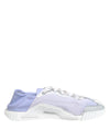 Dolce & Gabbana Purple White NS1 Lace Up Low Top Sneakers Shoes