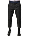 Dolce & Gabbana Gray Blue Cotton 3/4 Chinos Crop Trouser Pants