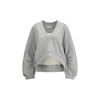 The Attico Gray Cotton Sweatshirt