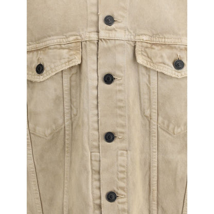 Balenciaga Beige Cotton Denim Jacket