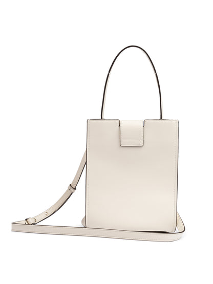 Giada White Leather Shoulder Bag