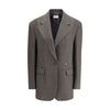 P.A.R.O.S.H. Gray Fleece Wool Blazer