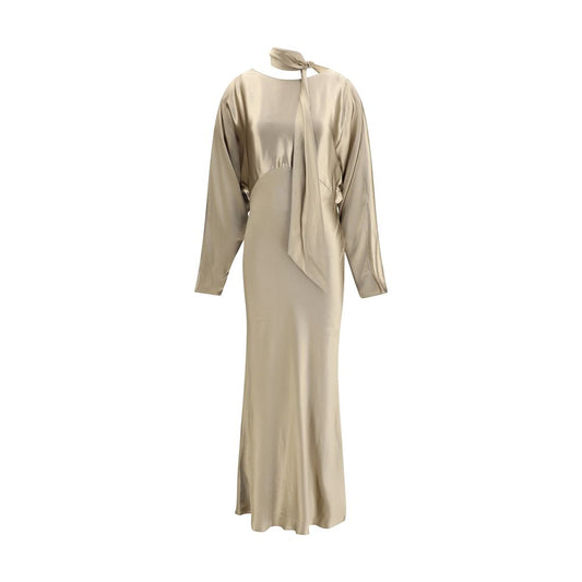 Andamane Gold Viscose Casual Dress