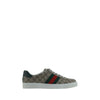 Gucci Beige Rubber Low Top Sneakers