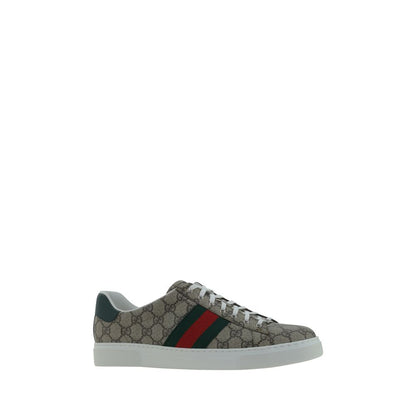 Gucci Beige Rubber Low Top Sneakers