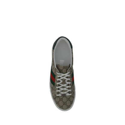Gucci Beige Rubber Low Top Sneakers