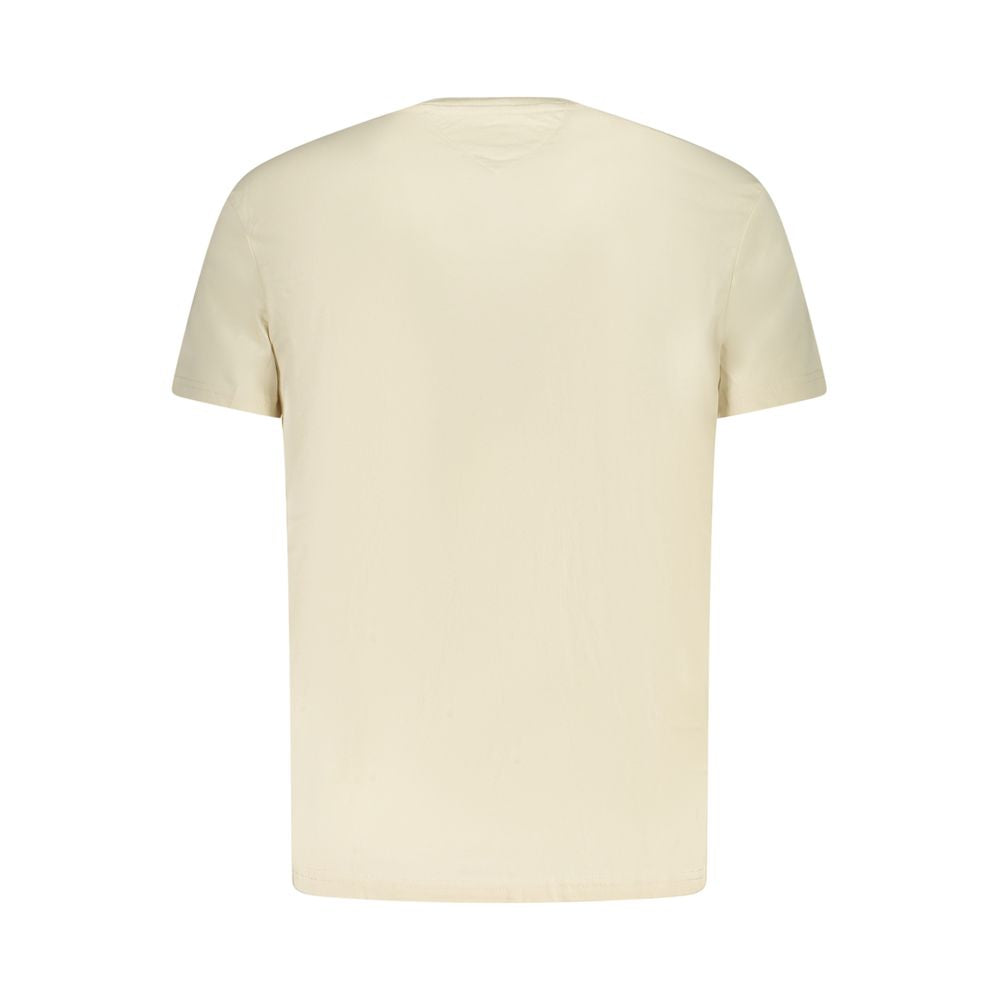 Tricou Tommy Hilfiger bej din bumbac pentru bărbați