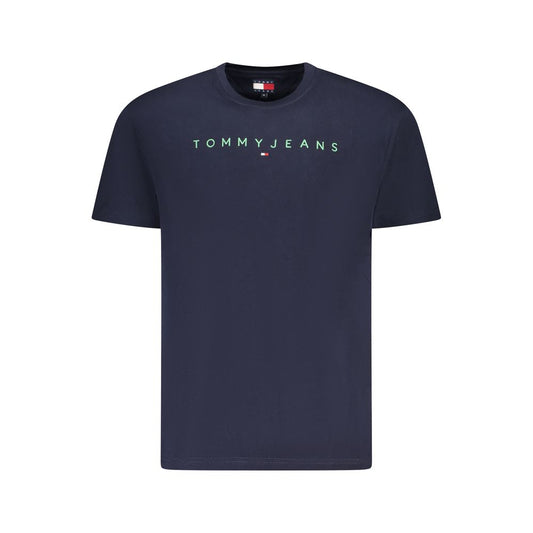 Tricou Tommy Hilfiger albastru din bumbac pentru bărbați