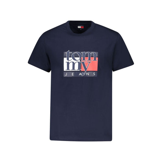 Tricou Tommy Hilfiger albastru din bumbac pentru bărbați