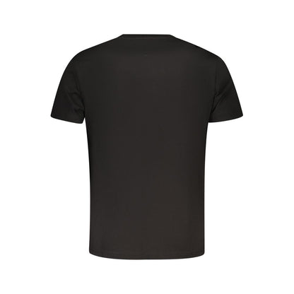 Tricou Tommy Hilfiger negru din bumbac pentru bărbați