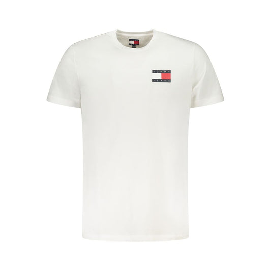 Tricou Tommy Hilfiger alb din bumbac pentru bărbați