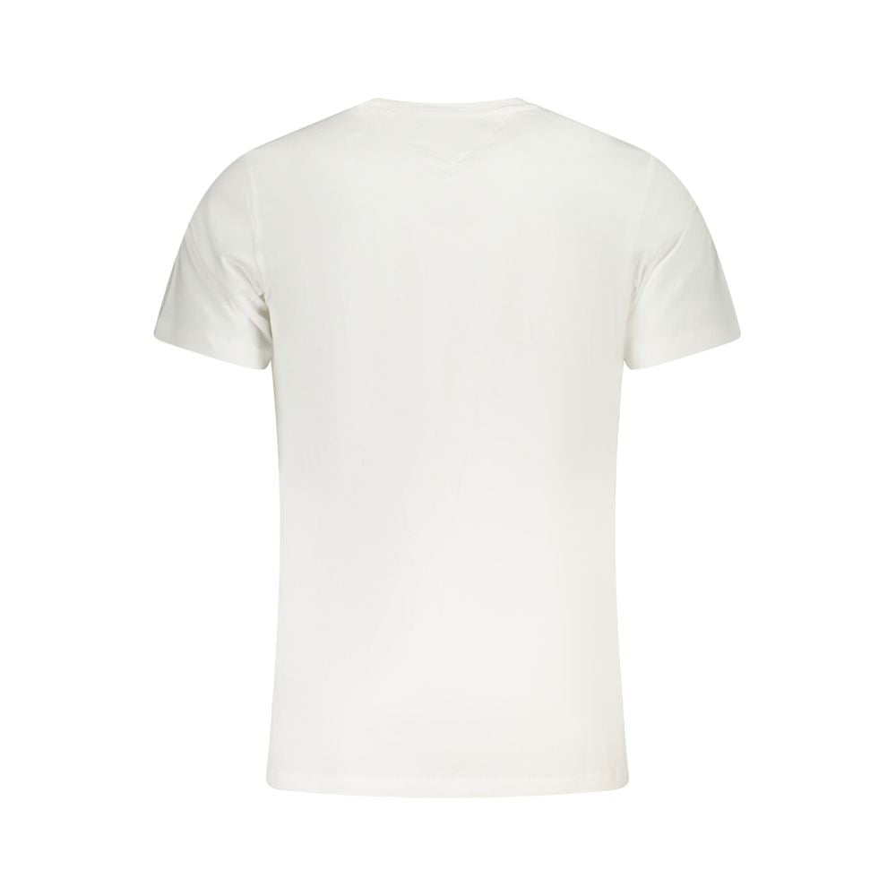 Tricou Tommy Hilfiger alb din bumbac pentru bărbați