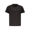 Tricou Tommy Hilfiger negru din bumbac pentru bărbați