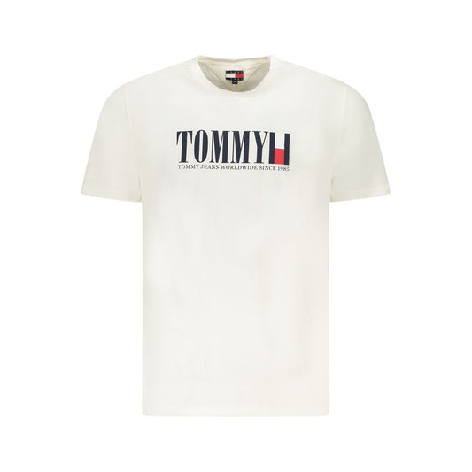 Tricou Tommy Hilfiger alb din bumbac pentru bărbați