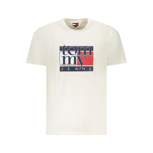 Tricou Tommy Hilfiger alb din bumbac pentru bărbați