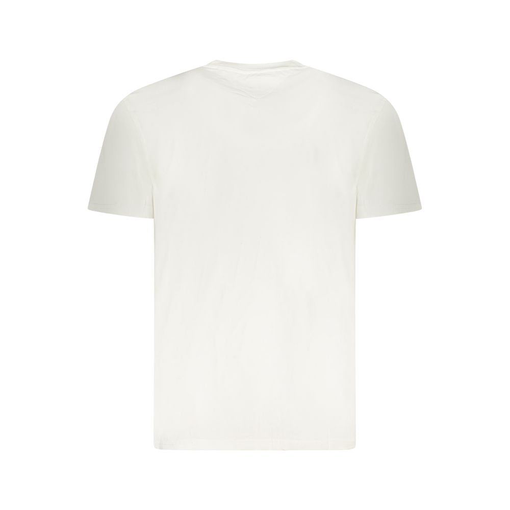 Tricou Tommy Hilfiger alb din bumbac pentru bărbați