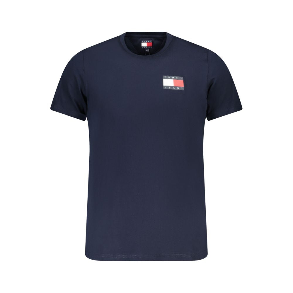 Tricou Tommy Hilfiger albastru din bumbac pentru bărbați