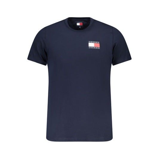 Tricou Tommy Hilfiger albastru din bumbac pentru bărbați