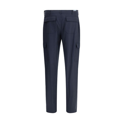 Etro Blue Wool Cargo Pants