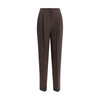 Giorgio Armani Brown Fleece Wool Casual Pants