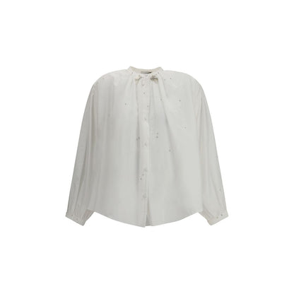 Forte_Forte White Cotton Blouse