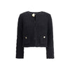 Fabiana Filippi Black Fleece Wool Coat