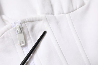 Dolce & Gabbana White Corset Stretch Cotton Top T-shirt