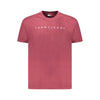Tricou Tommy Hilfiger roșu din bumbac pentru bărbați