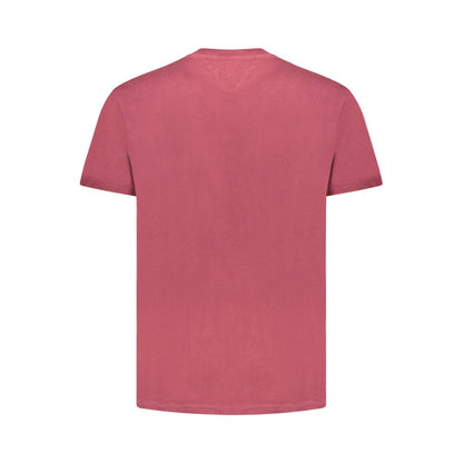 Tricou Tommy Hilfiger roșu din bumbac pentru bărbați