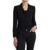 Dolce & Gabbana Black Wool Single Breasted Cropped Jacket
