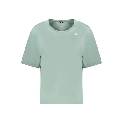 K-WAY Green Cotton Women T-Shirt