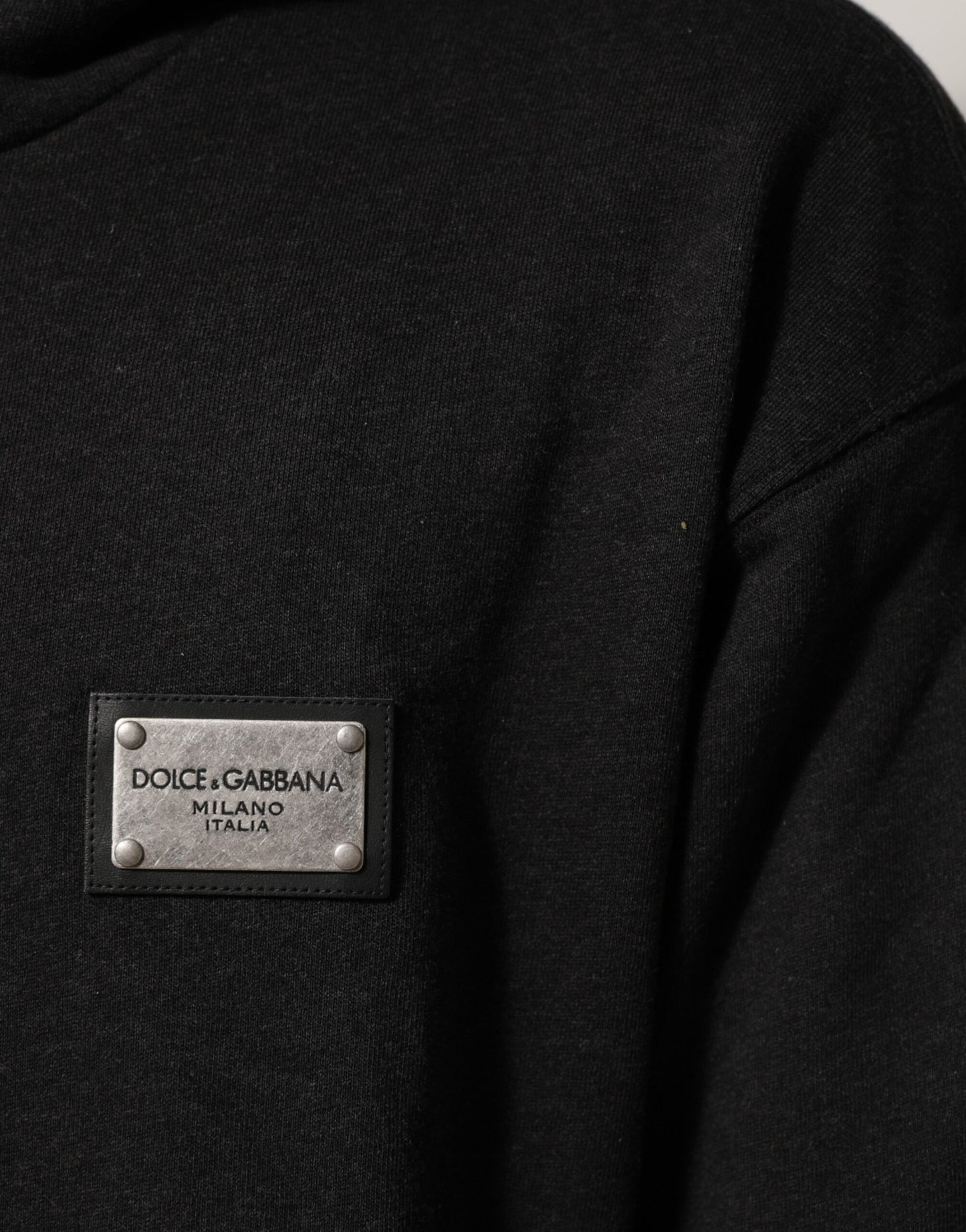 Dolce &amp; Gabbana Sort Logo FullZip Hættetrøje