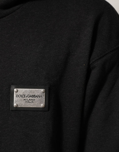 Dolce &amp; Gabbana Sort Logo FullZip Hættetrøje