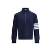 Thom Browne Blue Fleece Wool Sweatshirt