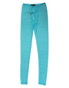Dolce & Gabbana Light Blue Nylon Logo Lace Leggings Pants Underwear