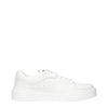 Dolce & Gabbana White Leather Low Top Sneakers
