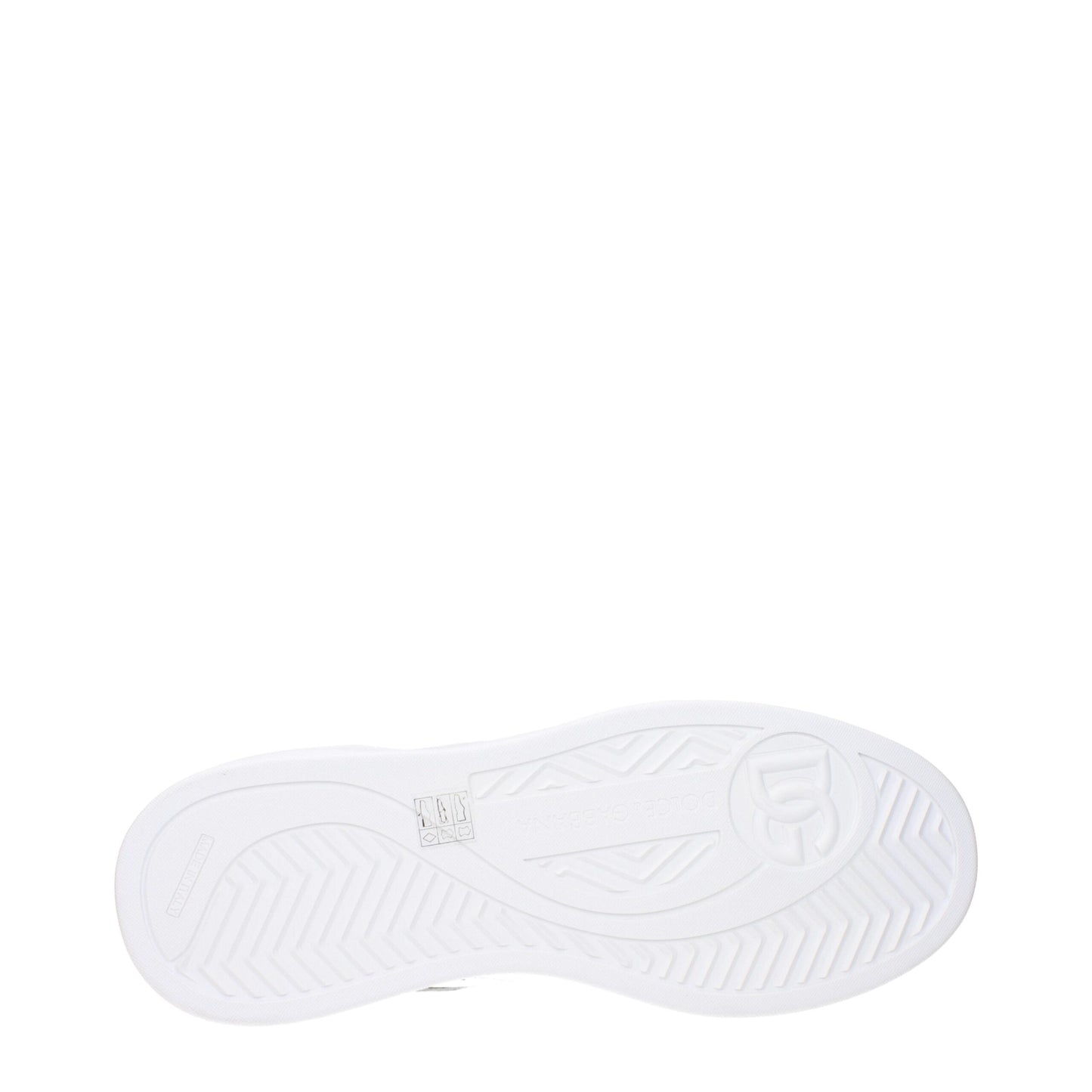 Dolce & Gabbana White Leather Low Top Sneakers