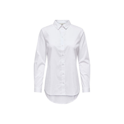 Jacqueline De Yong White Cotton Blouse
