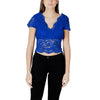 Morgan De Toi Blue Polyamide Top