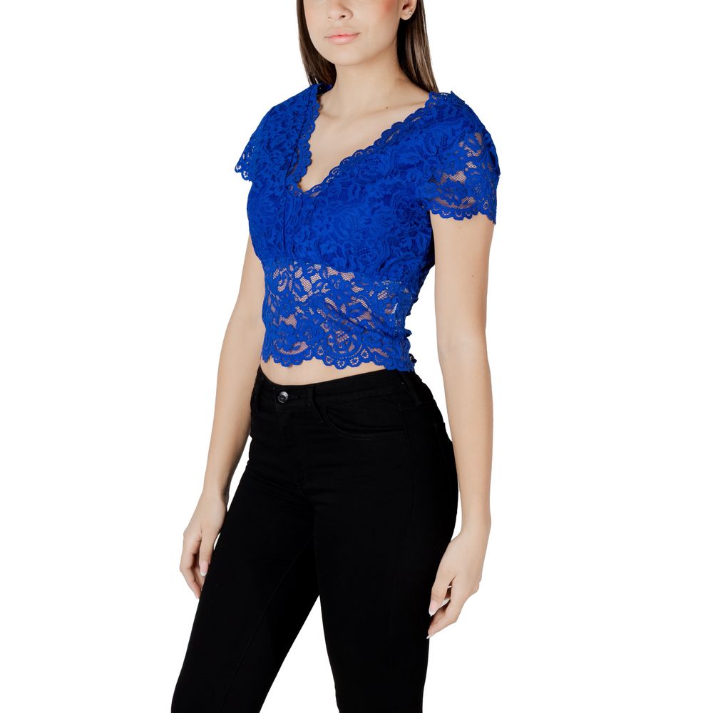 Morgan De Toi Blue Polyamide Top