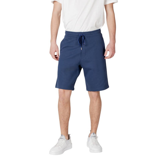 Replay Blue Cotton Bermuda Shorts