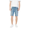 Jeckerson Light Blue Cotton Bermuda