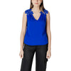Morgan De Toi Blue Polyester Tank Tops
