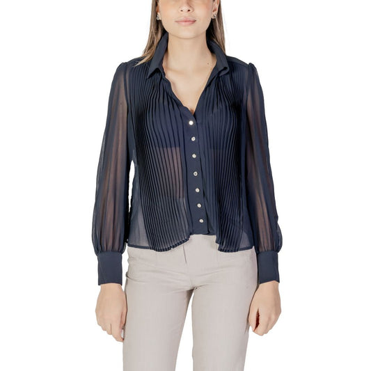 Morgan De Toi Blue Polyester Blouse