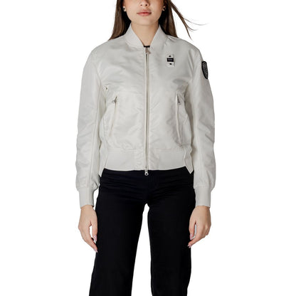 Blauer White Polyamide Bomber