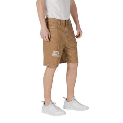 Gianni Lupo Beige Cotton Bermuda