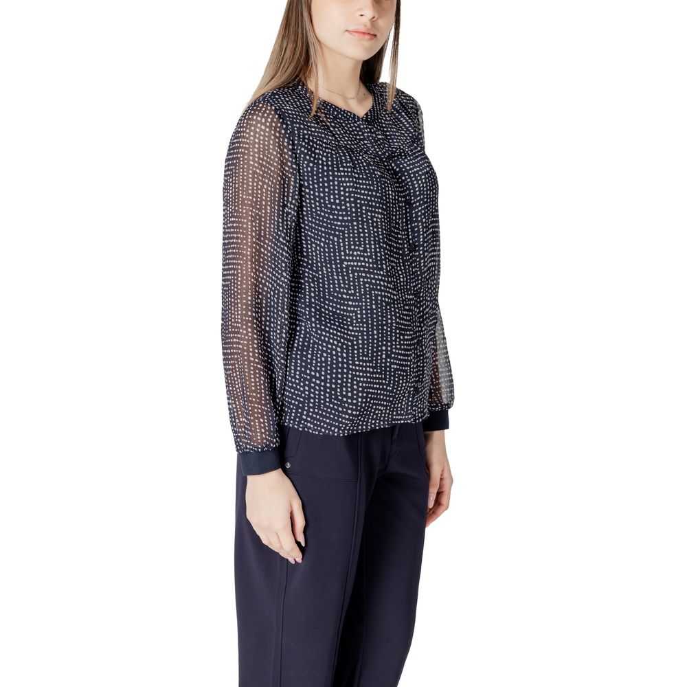 Street One Blue Polyester Blouse