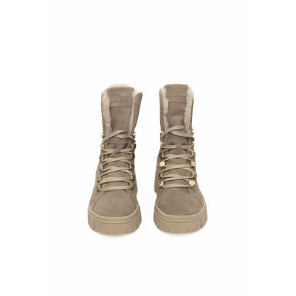 Cerruti 1881 Beige Leather Women Boot